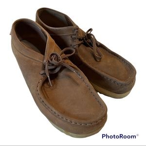 Clarks Wallabee Shoes Mens 10.5 #72189 Brown Leather